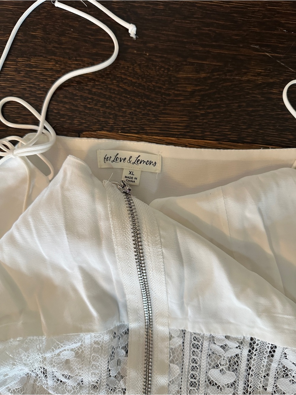 For Love And Lemons White Lace Ruffle Midi Dress - Picture 6 of 6